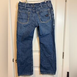Ariat Men's FR Flame- Resistant M4 Relaxed Fit Boot Cut Blue Jeans size 32x30.